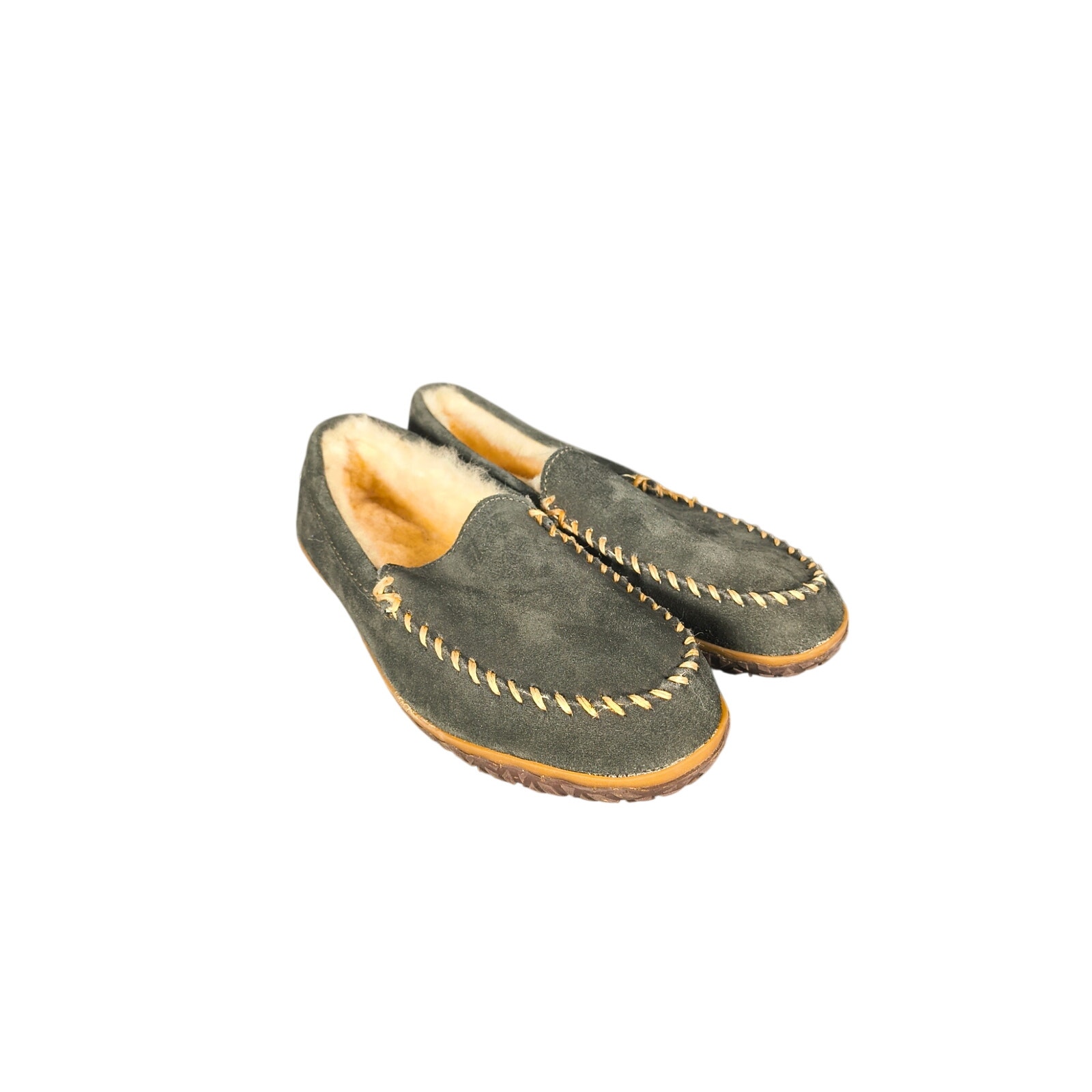 Minnetonka Terese Moccasin Slippers Suede Sheepskin Women's 11